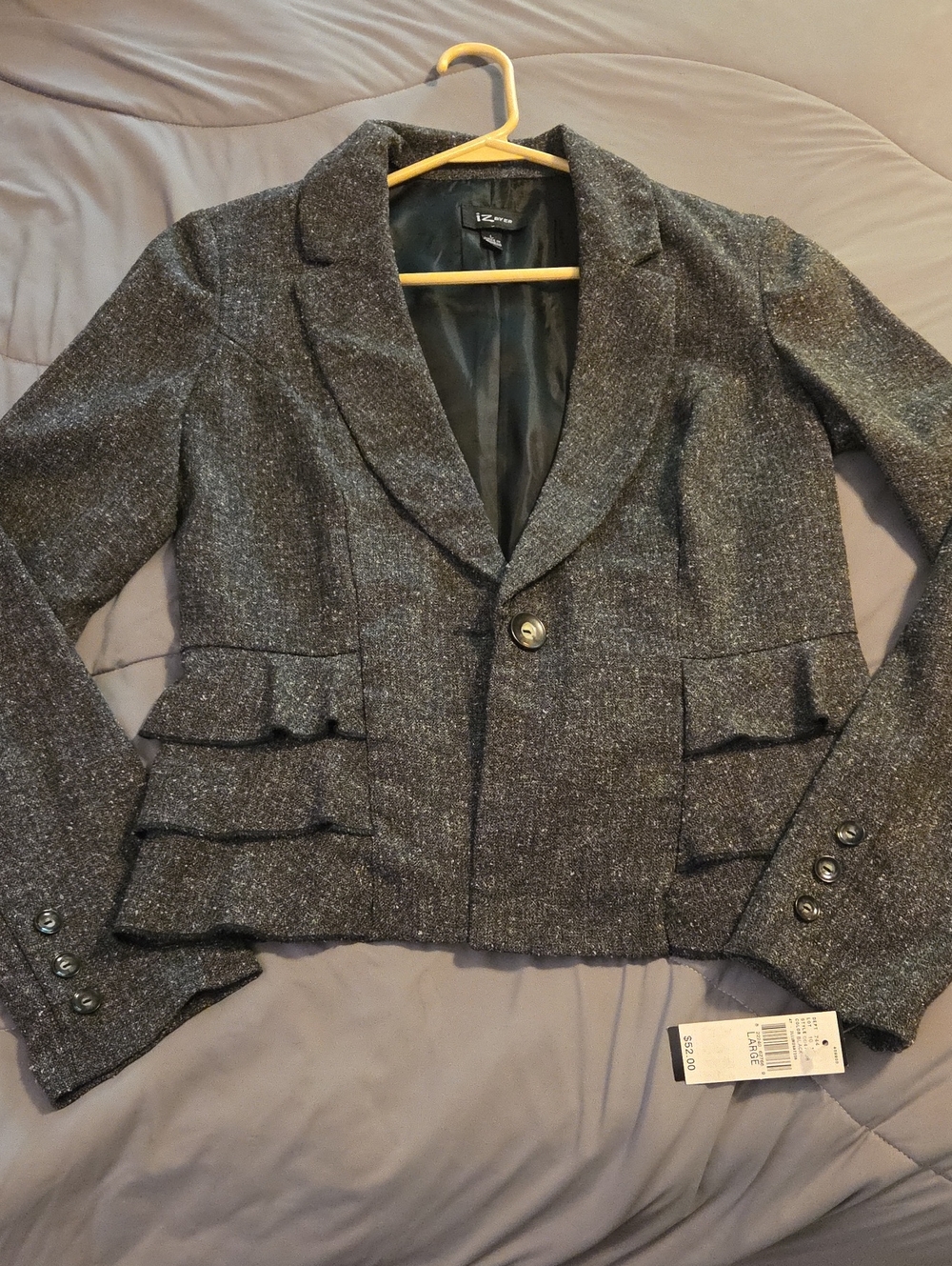 Iz Byer Charcoal Blazer - New